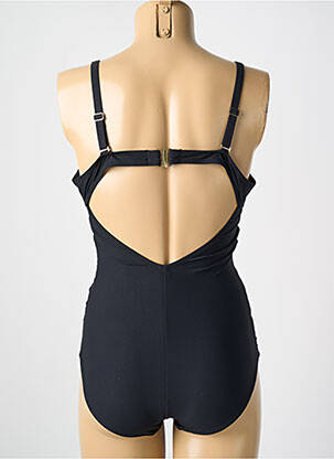 Maillot de bain 1 pièce stretch haut soutien-gorge moulé noir MIRADONNA femme