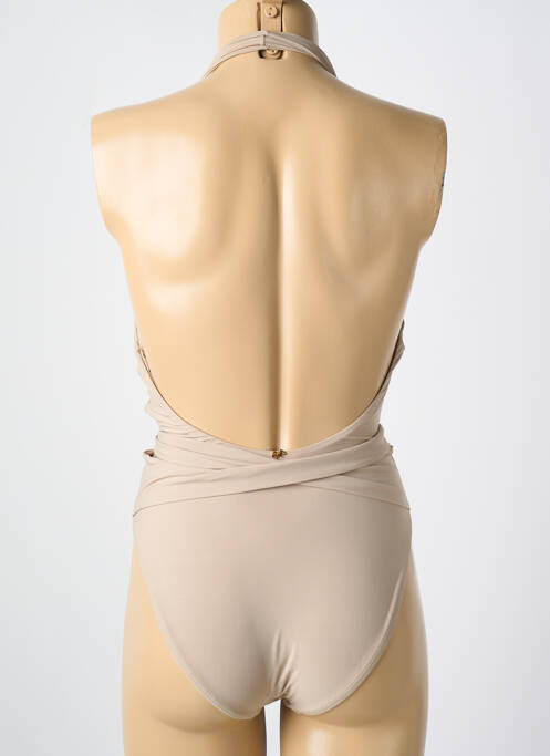 Maillot de bain 1 pièce beige PILYQ pour femme