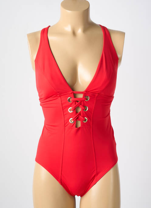 Maillot de bain 1 pièce rouge AMORESSA pour femme