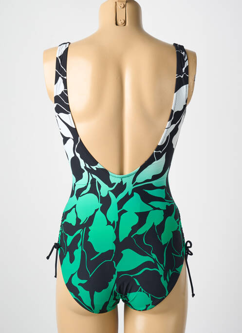 Maillot de bain 1 pièce imprimé fantaisie haut soutien-gorge moulé vert MIRADONNA femme