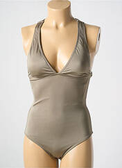 Maillot de bain 1 pièce marron PHAX pour femme seconde vue