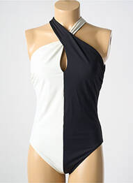 Maillot de bain 1 pièce haut soutien-gorge emboitant haut soutien-gorge emboitant noir AMORESSA femme