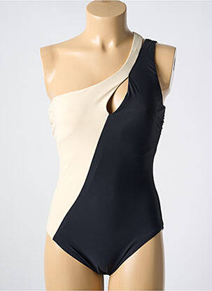 Maillot de bain 1 pièce haut soutien-gorge emboitant haut soutien-gorge emboitant noir AMORESSA femme