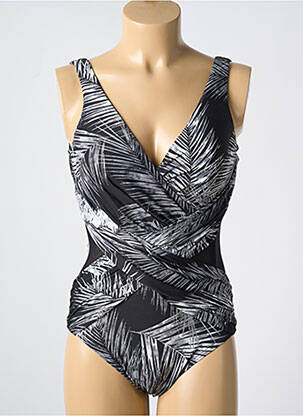 Maillot de bain 1 pièce stretch haut soutien-gorge moulé gris MIRACLESUIT femme