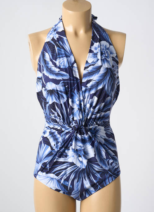 Maillot de bain 1 pièce bleu AMORESSA pour femme