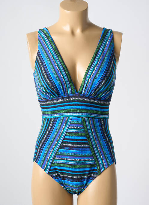 Maillot de bain 1 pièce bleu MIRACLESUIT pour femme