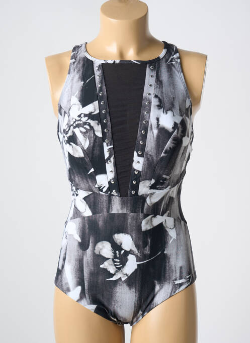 Maillot de bain 1 pièce gris AMORESSA pour femme