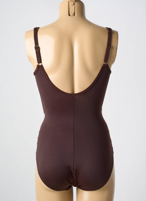 Maillot de bain 1 pièce marron MIRACLESUIT pour femme