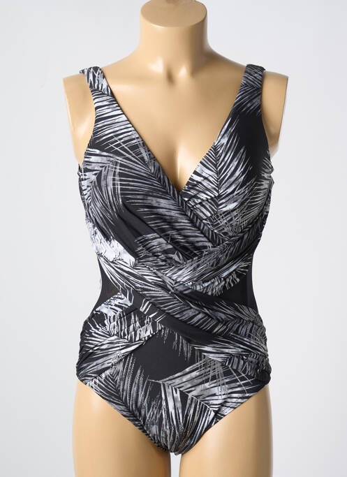 Maillot de bain 1 pièce stretch haut soutien-gorge moulé gris MIRACLESUIT femme
