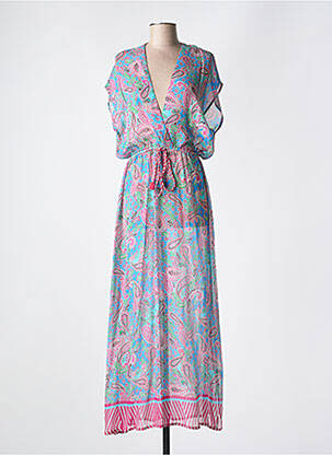 Robe de plage coupe cintrée bleu CYELL femme