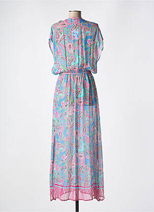 Robe de plage coupe cintrée bleu CYELL femme