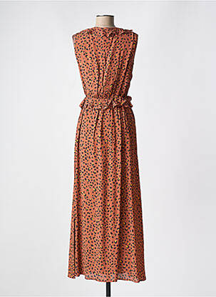 Robe longue sans manche sans manche marron CYELL femme