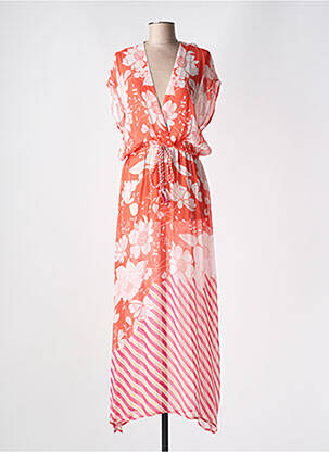 Robe de plage coupe cintrée rouge CYELL femme