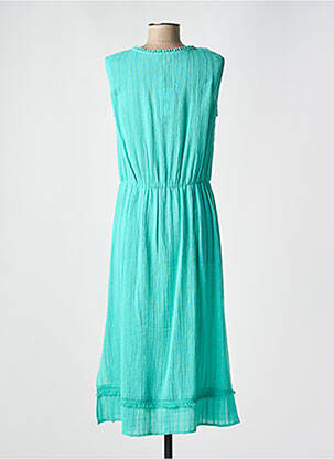 Robe mi-longue sans manche sans manche bleu CYELL femme