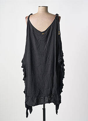 Robe mi-longue sans manche sans manche noir MILONGA femme