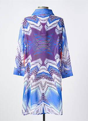 Robe de plage coupe cintrée bleu MIRADONNA femme