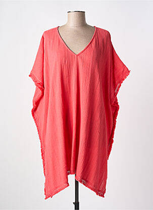 Robe de plage tissage crêpe rouge CYELL femme