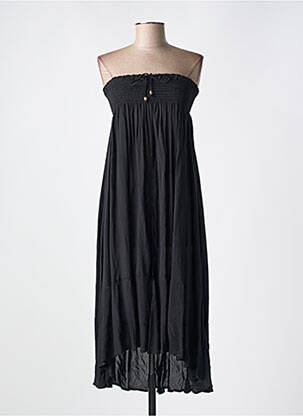 Robe de plage sans manche noir PILYQ femme