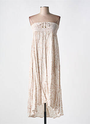 Robe de plage sans manche beige PILYQ femme