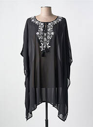 Robe de plage manches courtes noir MIRACLESUIT femme