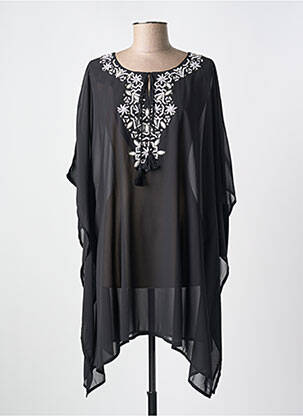Robe de plage manches courtes noir MIRACLESUIT femme