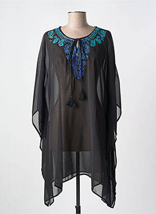 Robe de plage manches courtes noir MIRACLESUIT femme