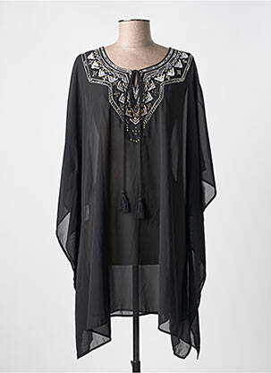 Robe de plage manches courtes noir MIRACLESUIT femme