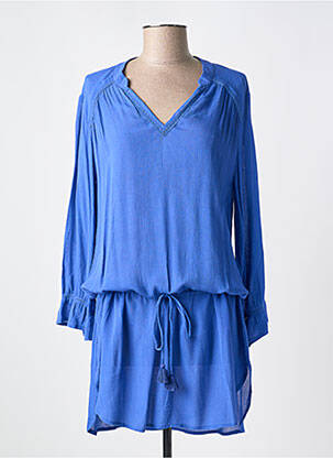 Robe de plage coupe cintrée bleu CYELL femme