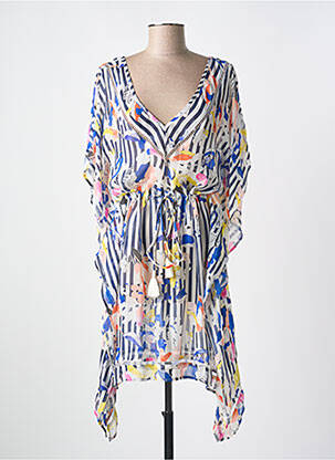 Robe de plage coupe cintrée bleu CYELL femme