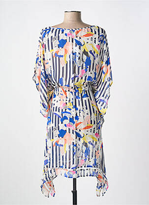 Robe de plage coupe cintrée bleu CYELL femme