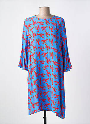 Robe de plage manches 3/4 bleu CYELL femme