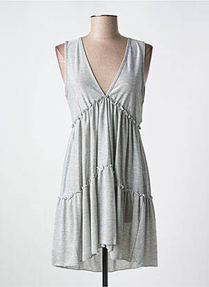 Robe de plage coupe cintrée gris PILYQ femme