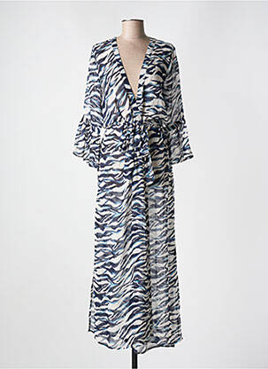 Robe de plage coupe cintrée bleu CYELL femme