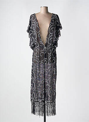 Robe de plage coupe cintrée noir MILONGA femme