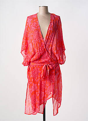 Robe de plage coupe cintrée rouge CYELL femme