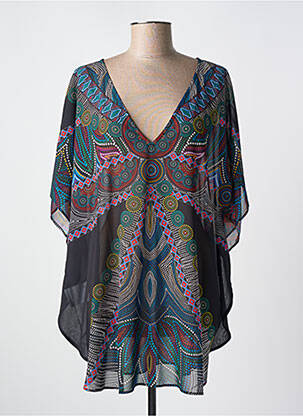 Tunique manches courtes coupe ample noir MIRACLESUIT femme