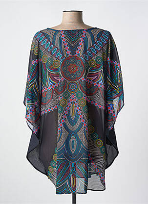 Tunique manches courtes coupe ample noir MIRACLESUIT femme