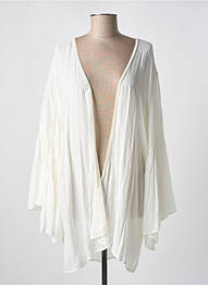 Gilet manches longues col v blanc PILYQ femme