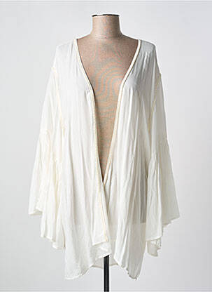 Gilet manches longues col v blanc PILYQ femme