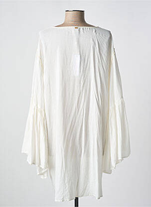 Gilet manches longues col v blanc PILYQ femme