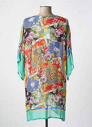 Robe de plage manches 3/4 rouge CYELL femme