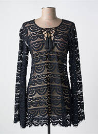Top coupe cintrée manches longues noir PILYQ femme