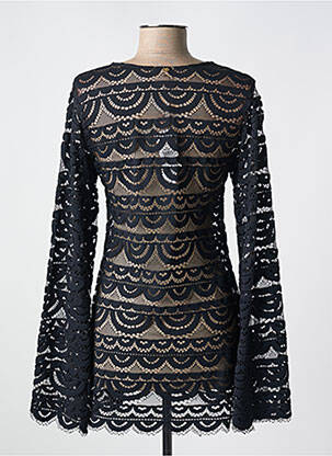Top coupe cintrée manches longues noir PILYQ femme