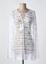 Top coupe cintrée manches longues blanc PILYQ femme