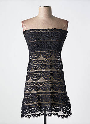 Robe de plage coupe cintrée noir PILYQ femme