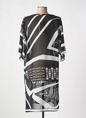 Robe mi-longue noir MIRADONNA pour femme seconde vue