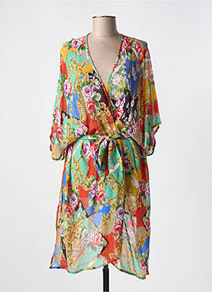 Veste kimono rouge CYELL pour femme