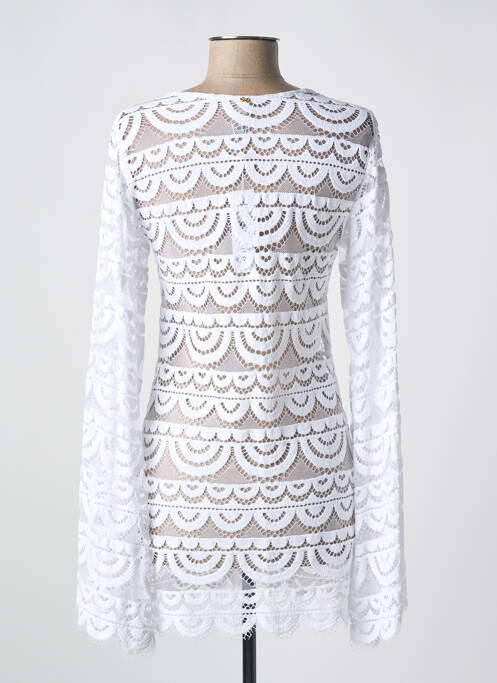 Top coupe cintrée manches longues blanc PILYQ femme