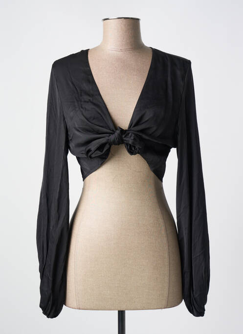 Boléro fermeture liens à nouer noir PILYQ femme