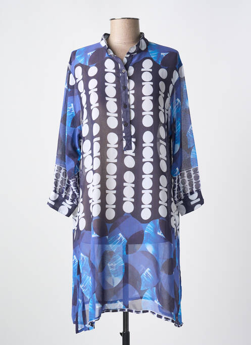 Robe de plage bleu MIRADONNA pour femme